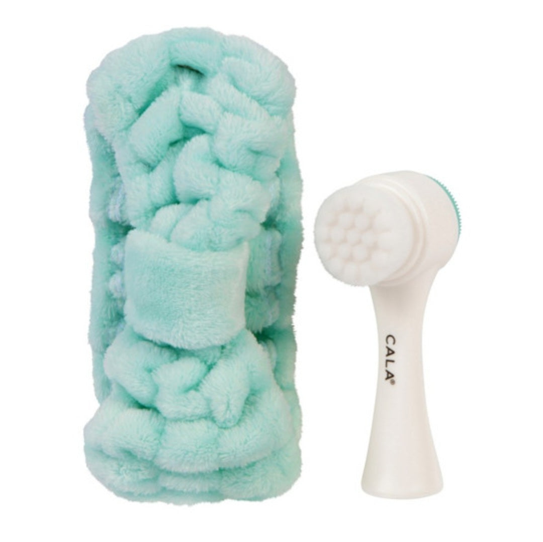 Dual Action Facial Brush and Headband Set