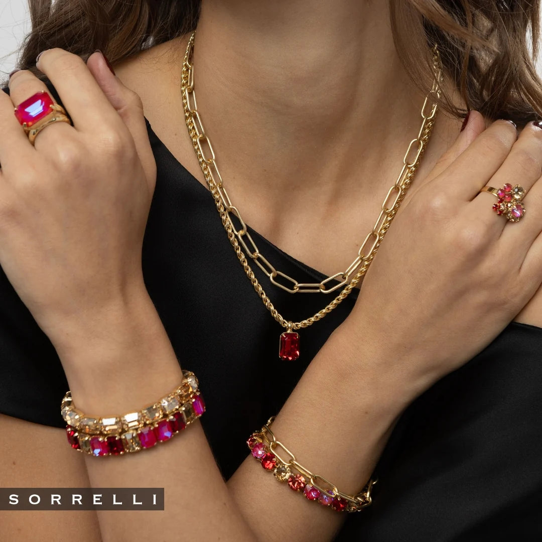 Chunky Paperclip Tennis Necklace