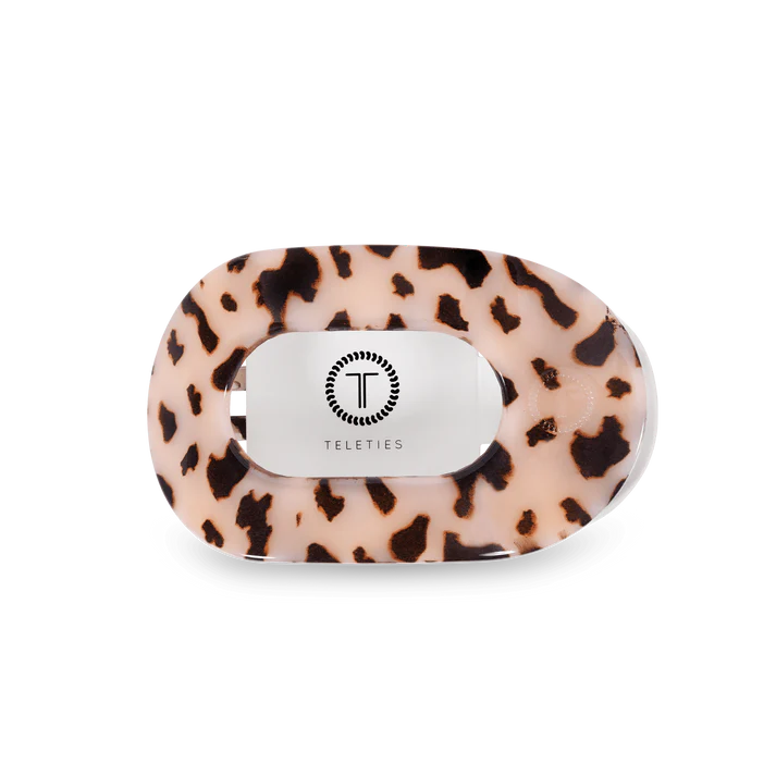 Blonde Tortoise Medium Flat Round Hair Clip