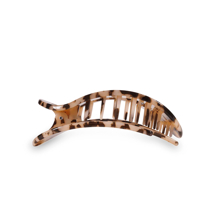 Blonde Tortoise Medium Flat Round Hair Clip