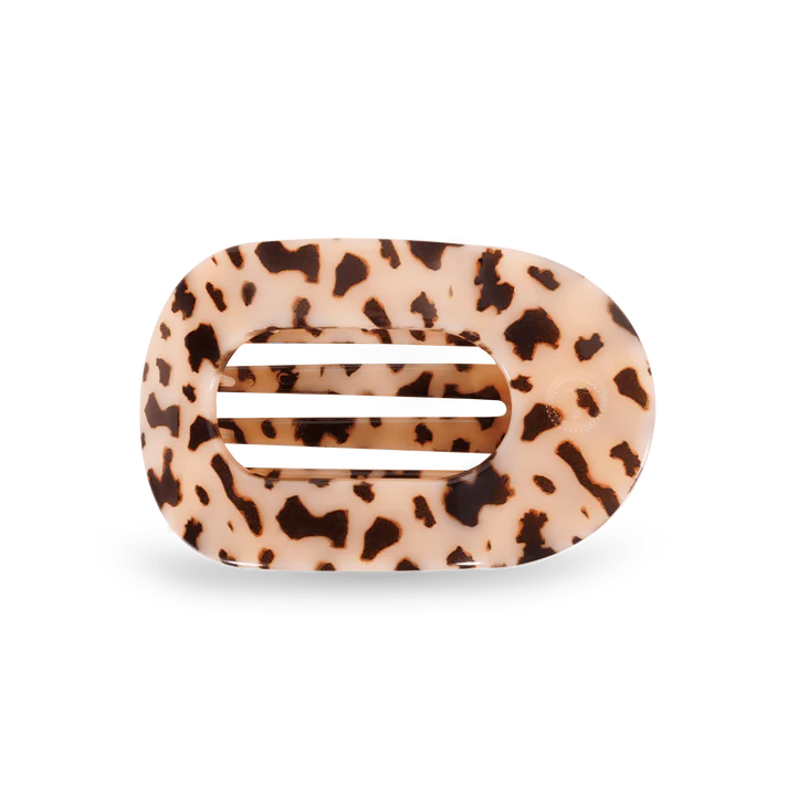 Blonde Tortoise Medium Flat Round Hair Clip