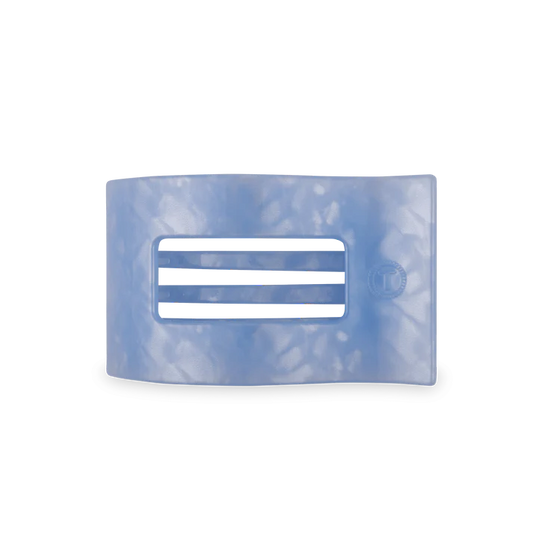 Blue Lagoon Small Flat Rectangle Hair Clip