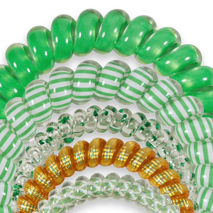 Dancing Green Mixed Hair Ties
