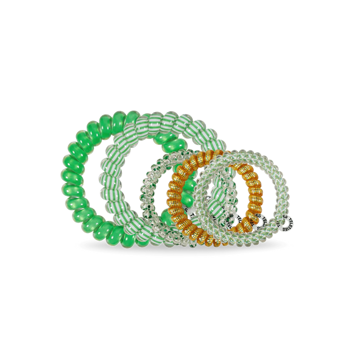 Dancing Green Mixed Hair Ties