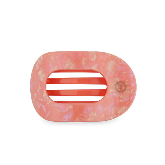 Dreamsicle Small Flat Round Hair Clip