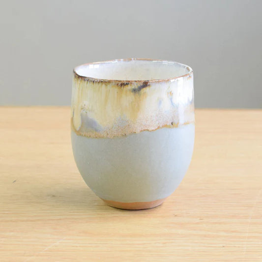 Stemless Wine Glass-Peaceful with Lapis