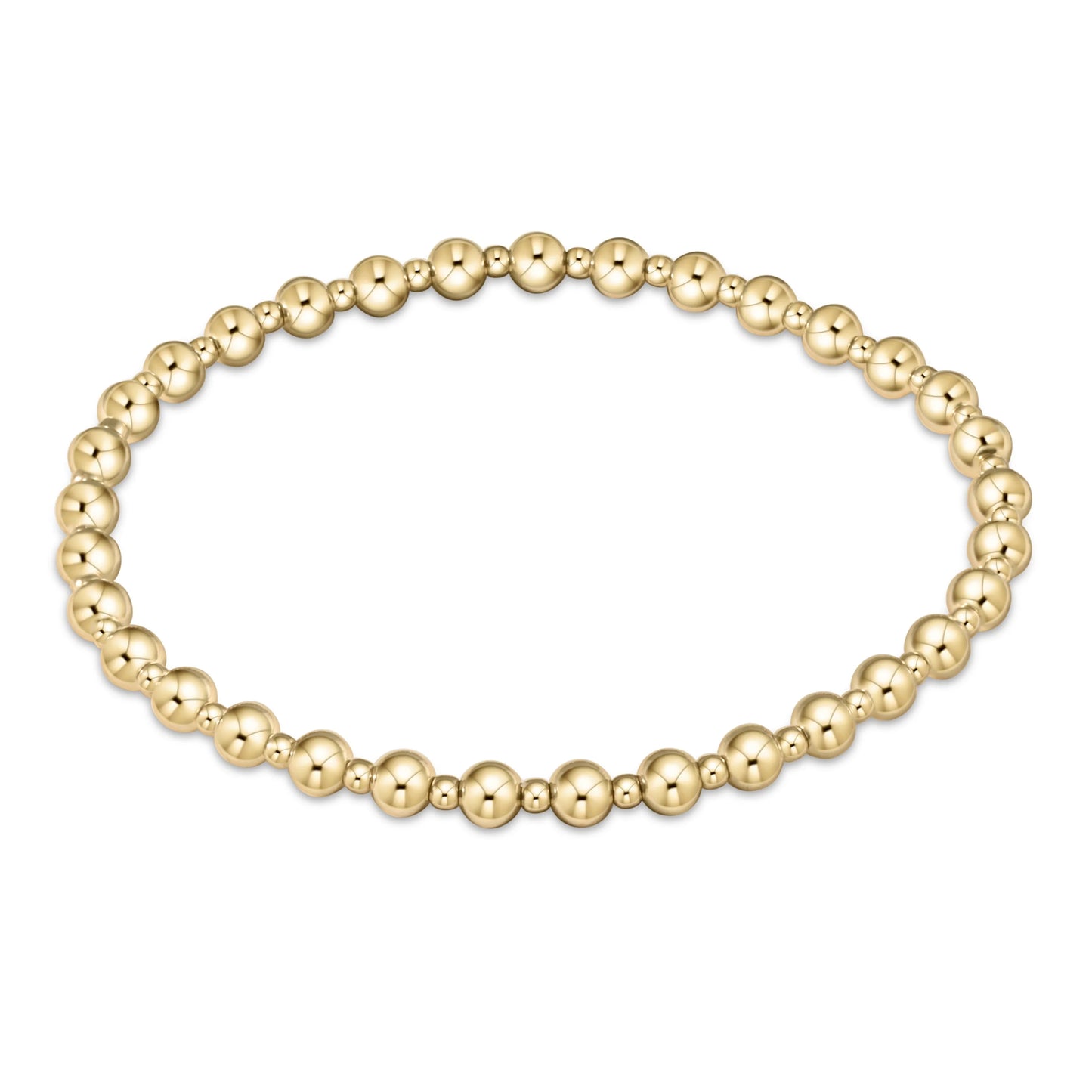 Classic Grateful Pattern 4mm Gold Bracelet