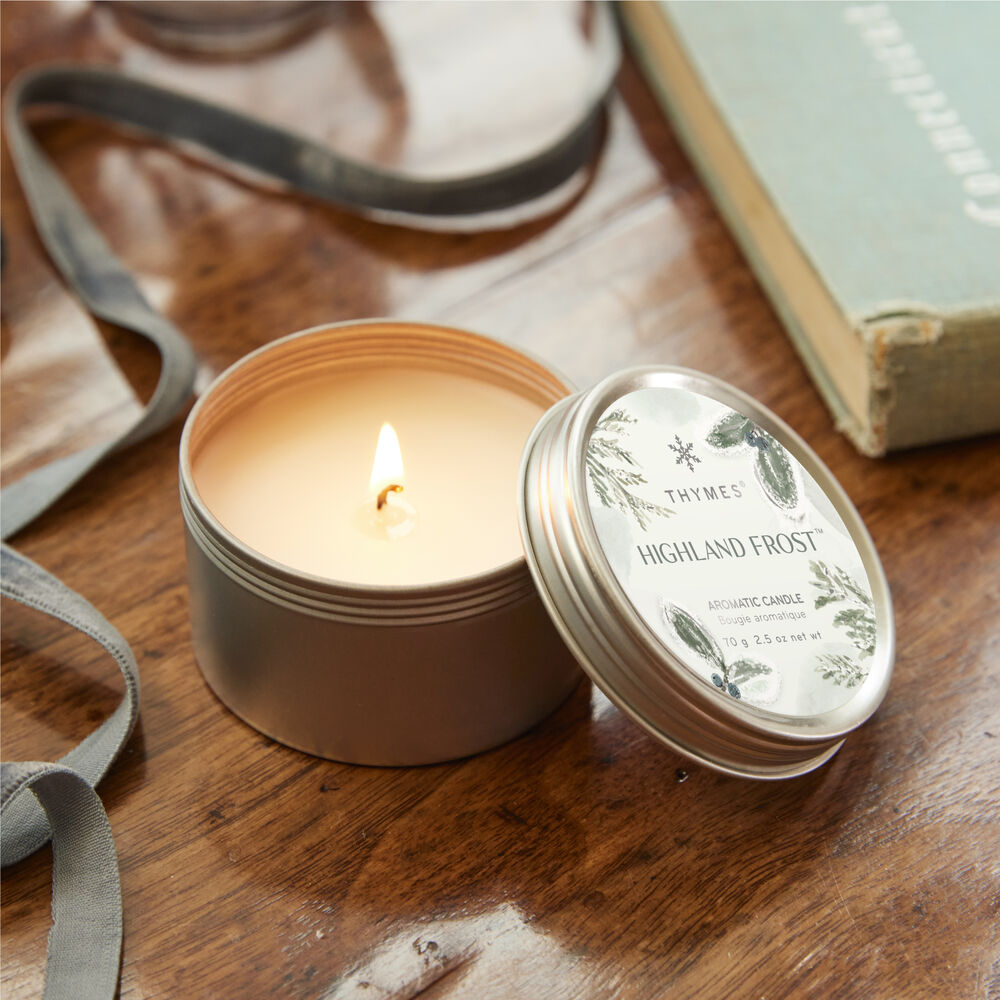 Highland Frost Tin Candles