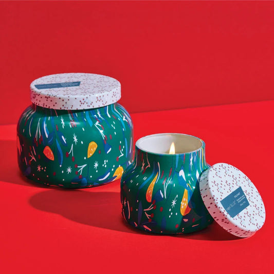 Volcano Holiday Pattern Play Jar Candle