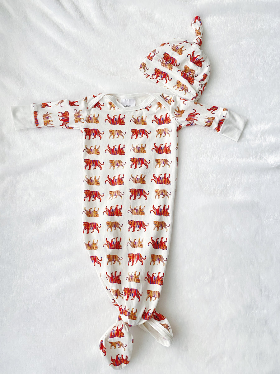 Easy Tiger Newborn Outfit + Hat