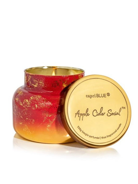 Apple Cider Social Glimmer Jar Candle 19 oz