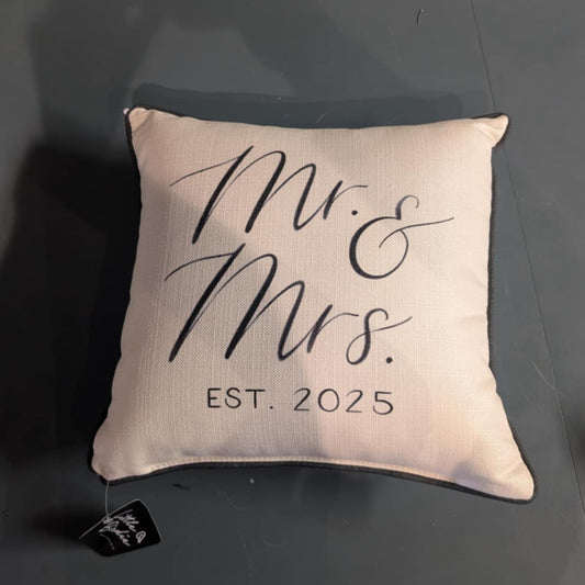 PERSONALIZE ME: Dreamer Mr. & Mrs. Established Pillow