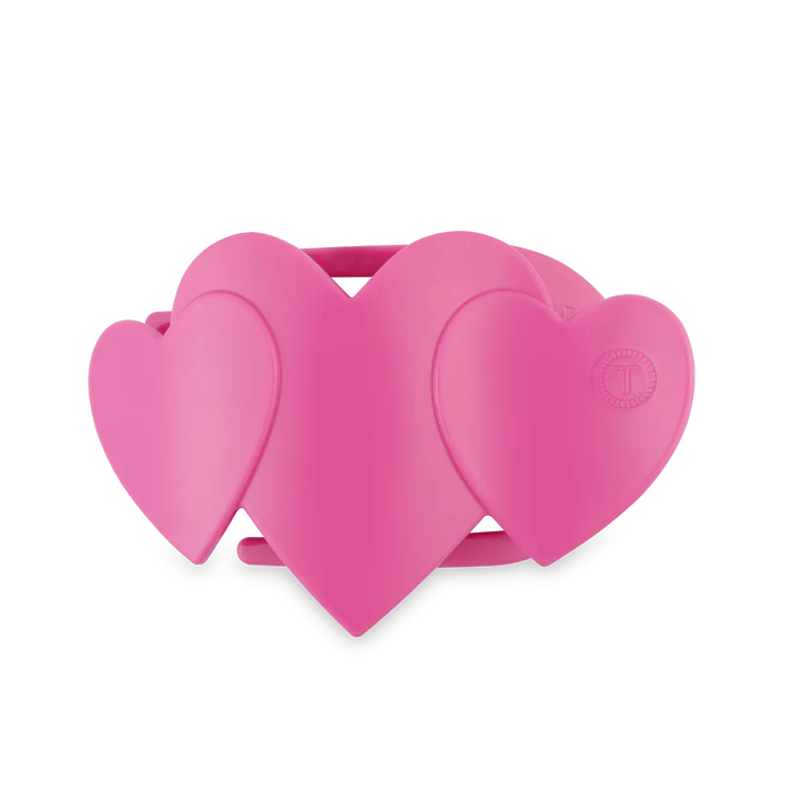 Pink Heart Medium Flat Clip