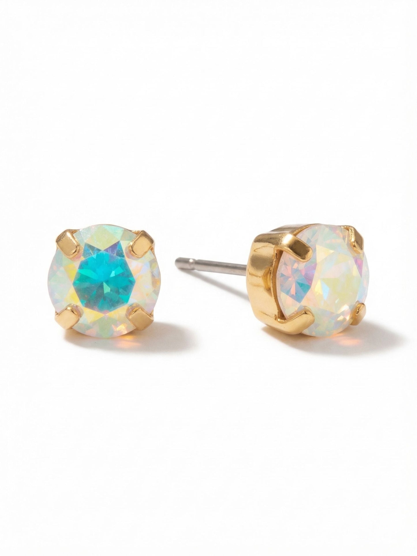 Simple Stud Earrings - Crystal AB