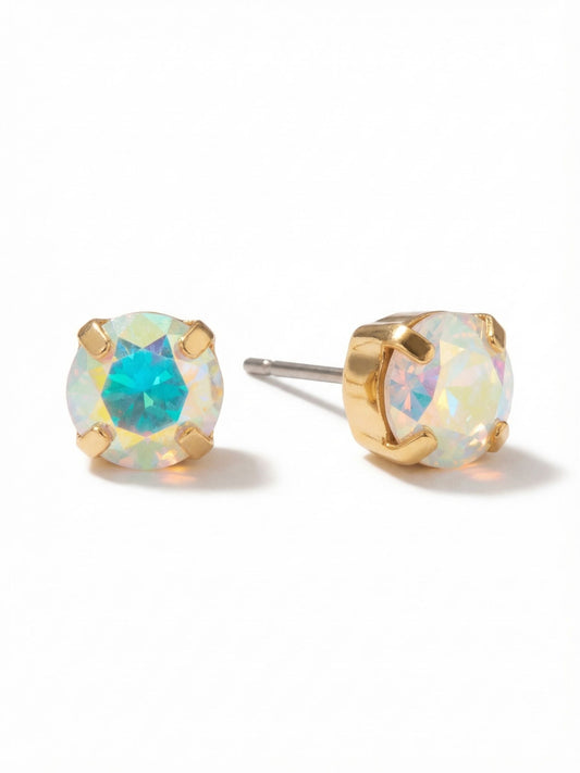 Simple Stud Earrings - Crystal AB