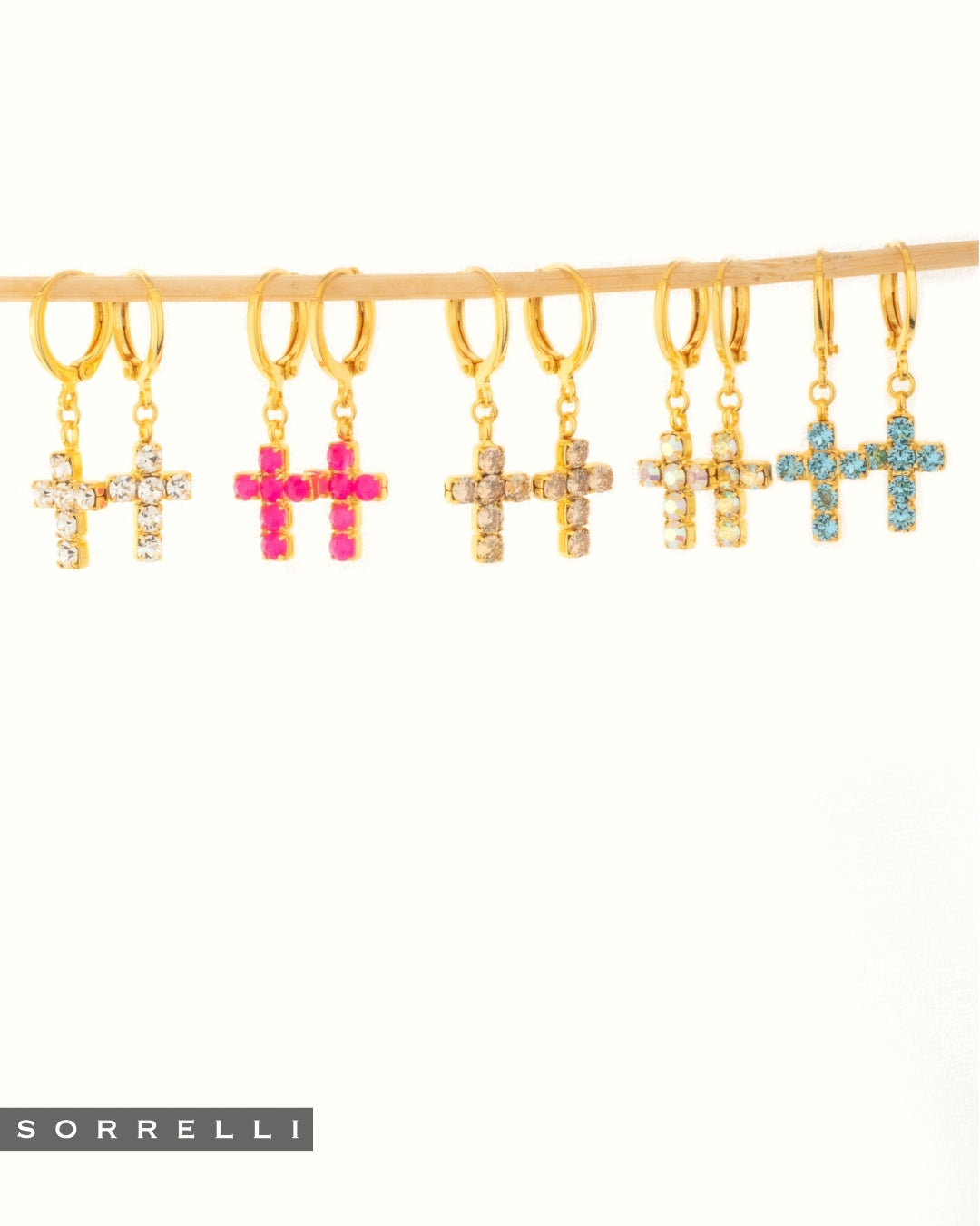 Carly Huggie Earrings-Aquamarine