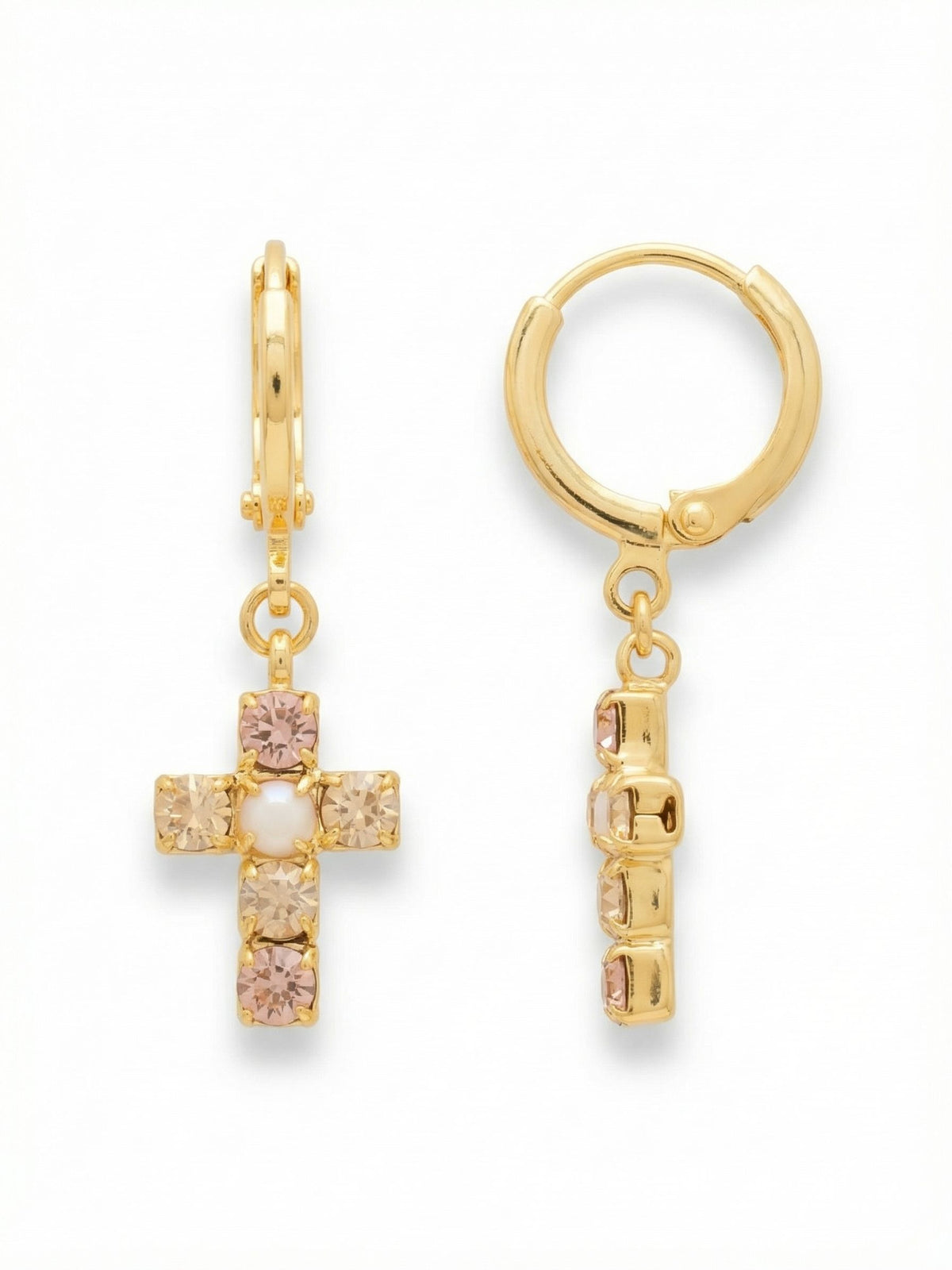 Carly Huggie Earrings-Golden Goddess