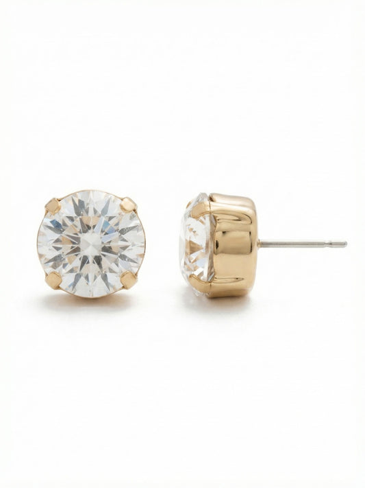 London Stud Earrings- Crystal
