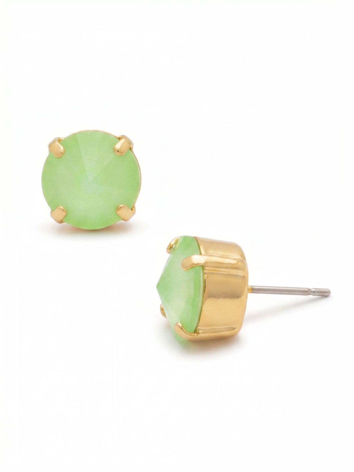 London Stud Earrings- Lime Green Delite