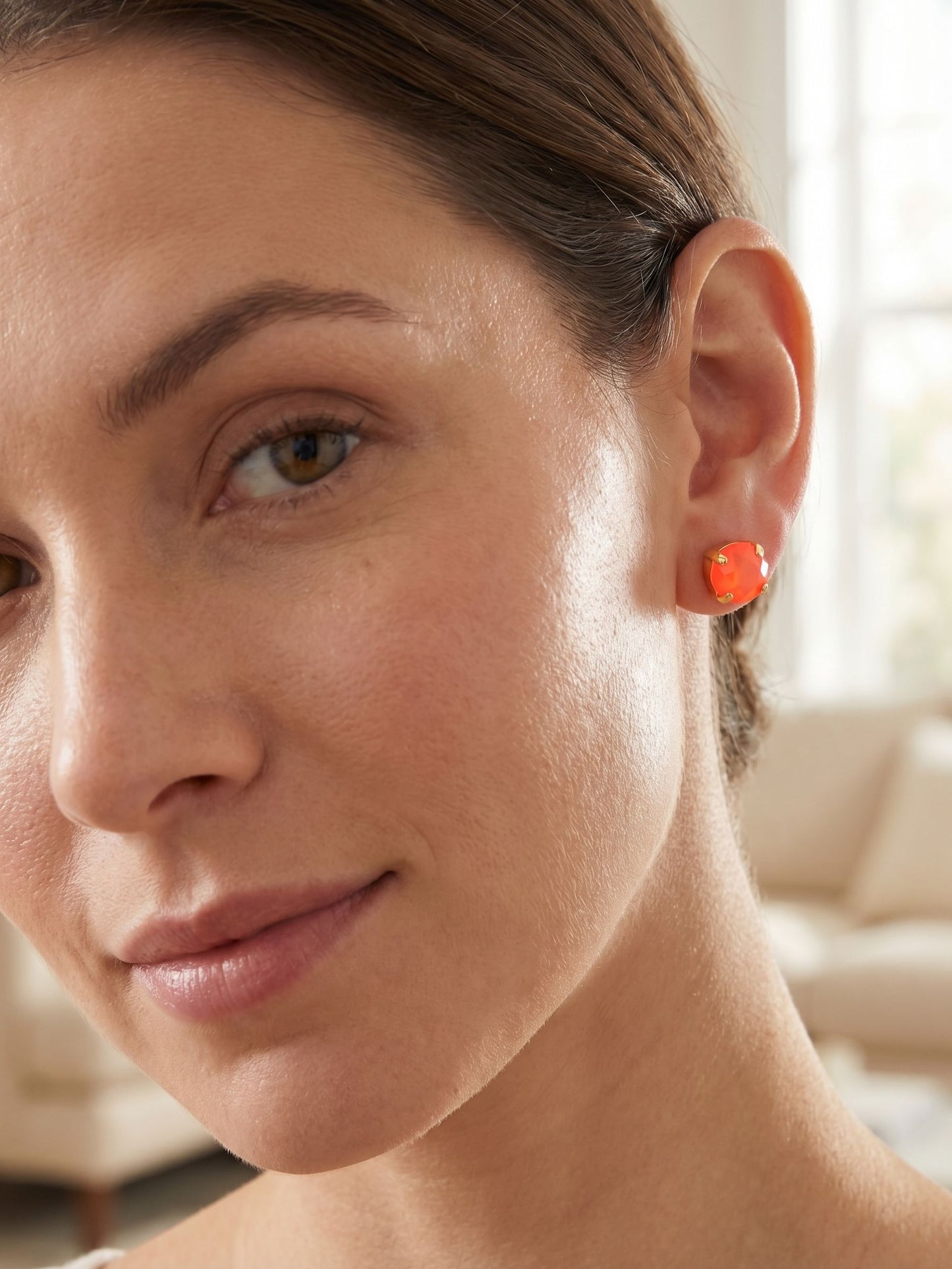 Simple Stud Earrings - Electric Hyacinth