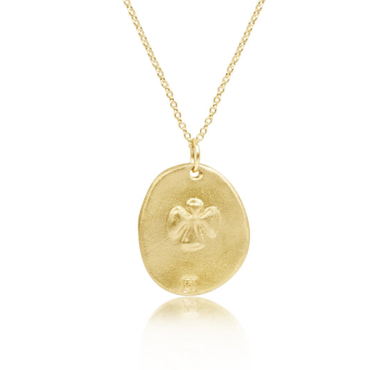 16" Necklace Gold-Inspire Gold Charm