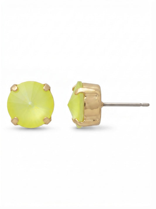 London Stud Earrings- Electric Yellow