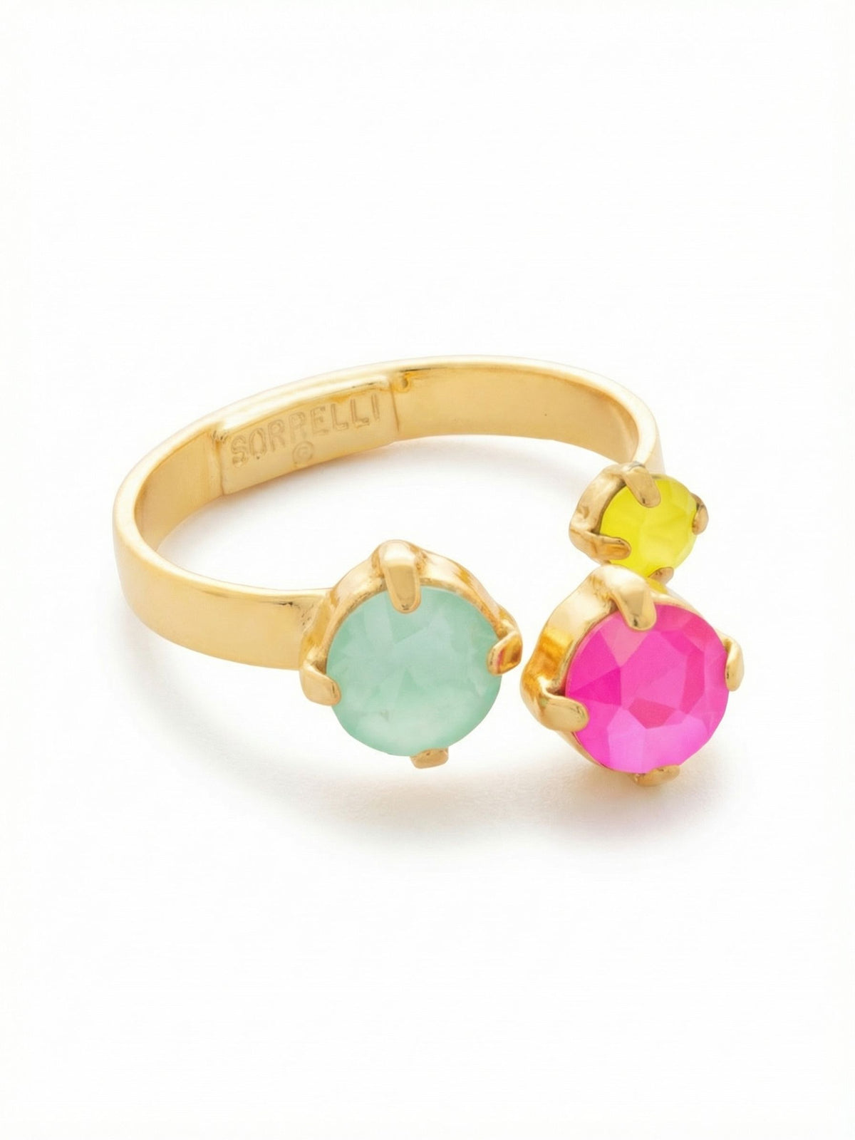 Bubbles Adjustable Open Band Ring