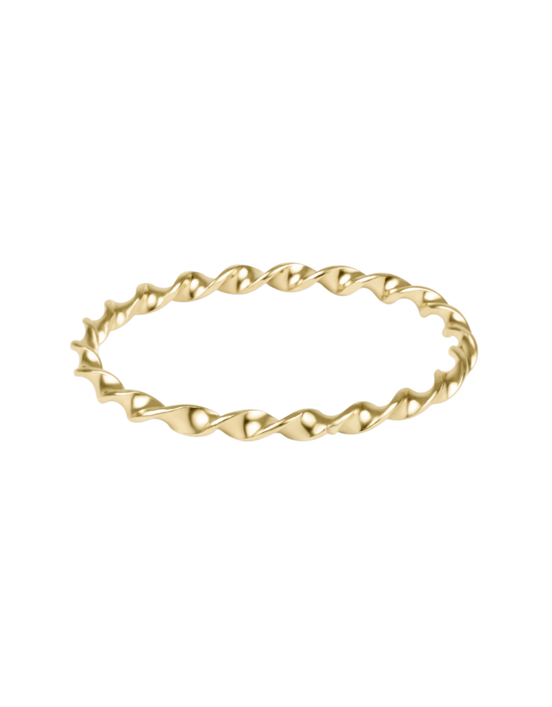 Ring- Classic Gold Twisted Thin Band Ring