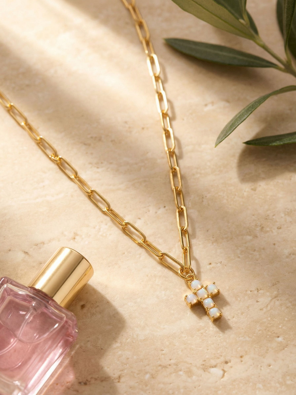 Carly Pendant Necklace-White and AB