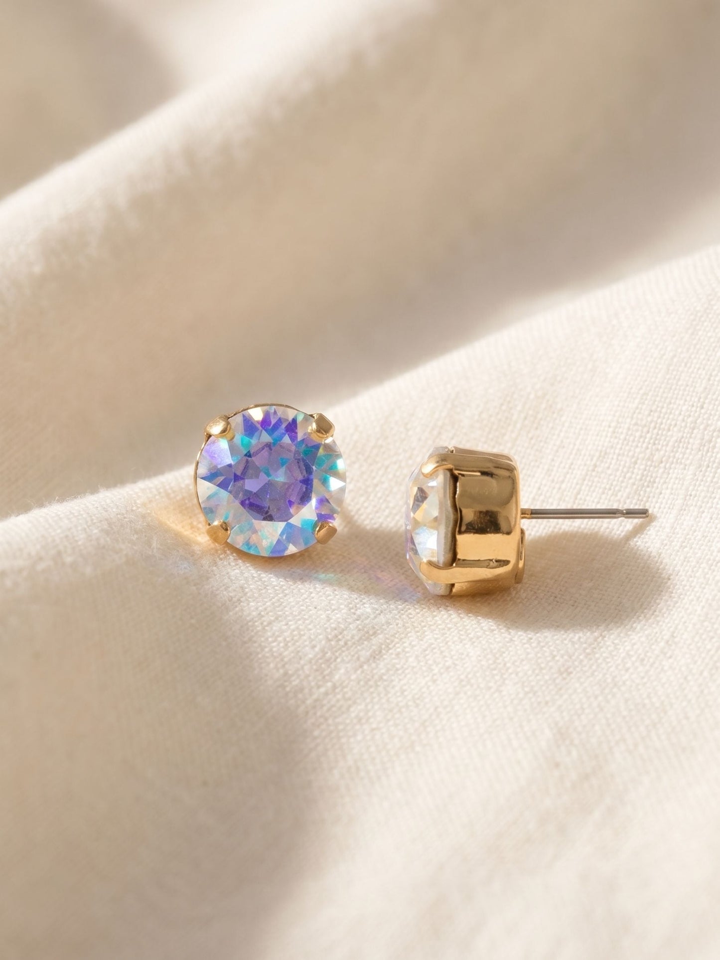 London Stud Earrings- Crystal Aurora Borealis