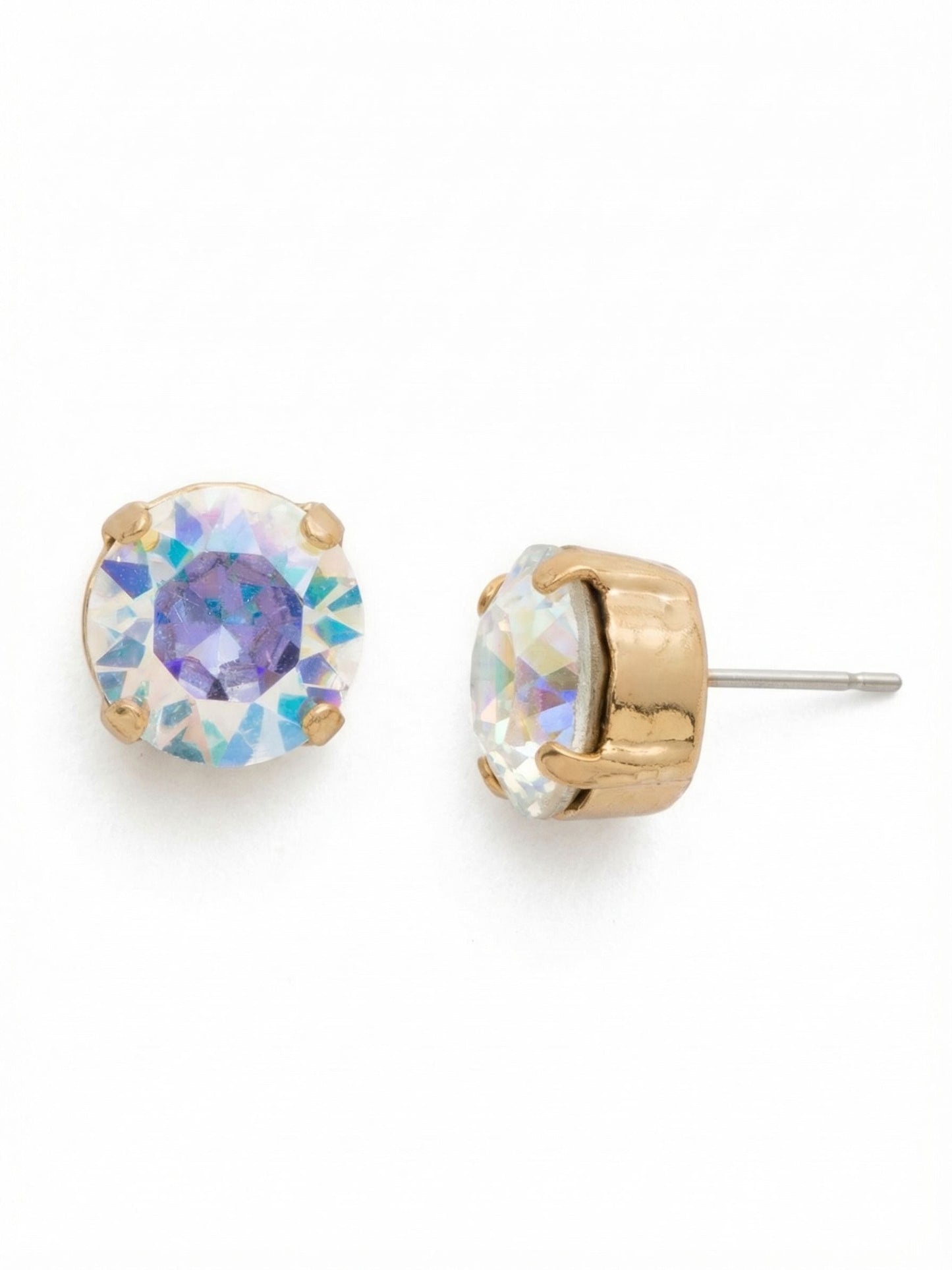 London Stud Earrings- Crystal Aurora Borealis