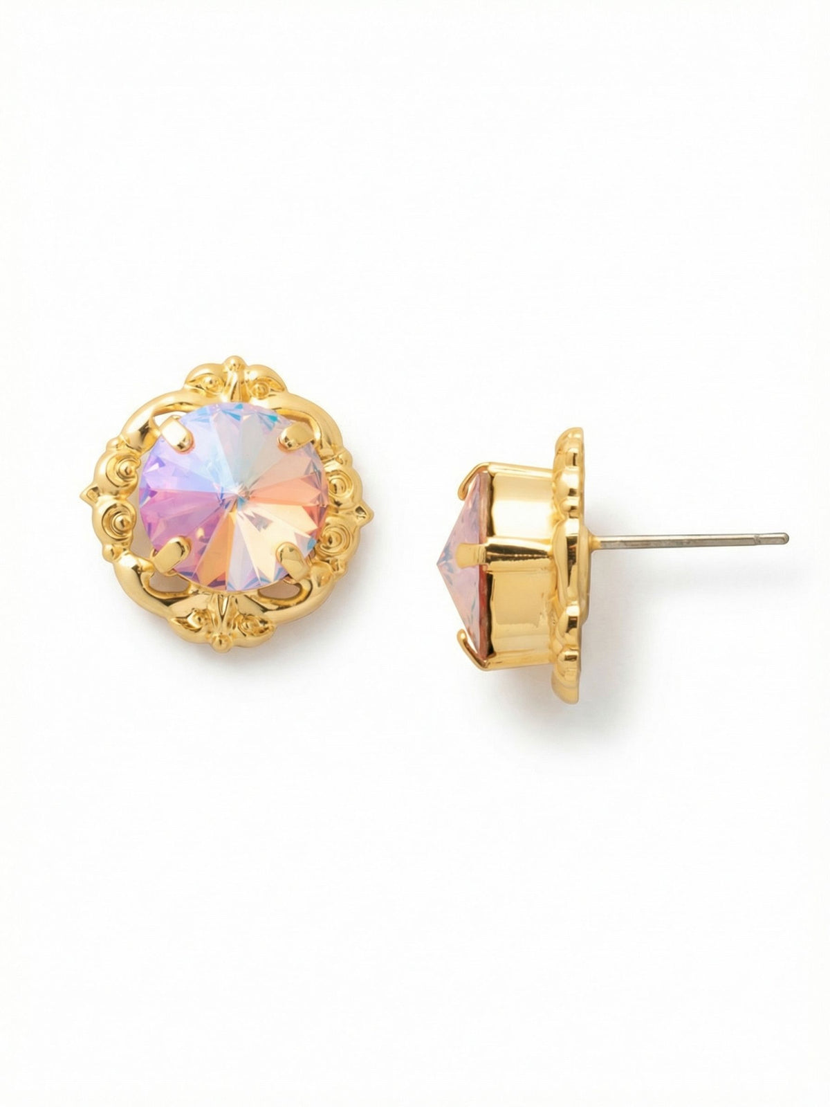 Lori Stud Earring- Light Rose AB