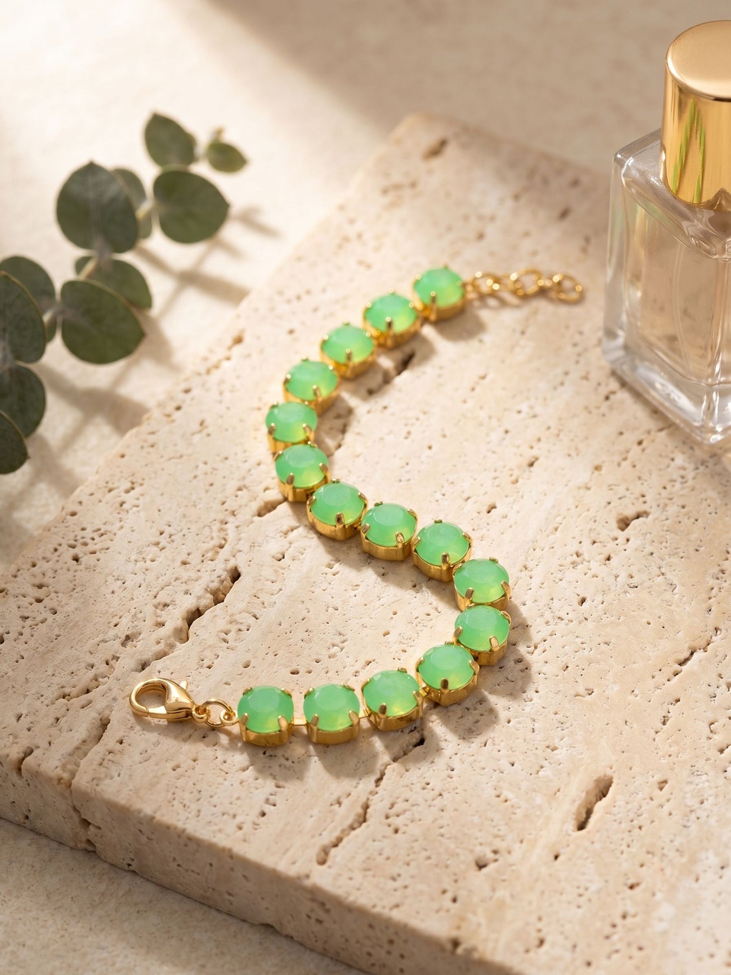 Sienna Tennis Bracelet-Electric Green