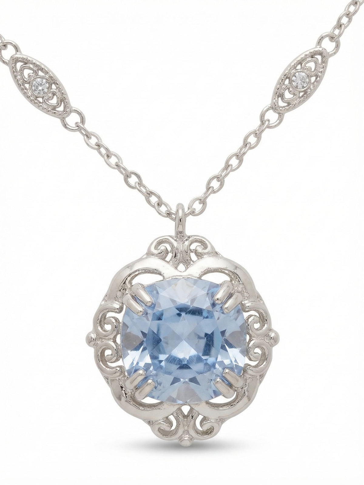 Lori Pendant Necklace - Light Sapphire