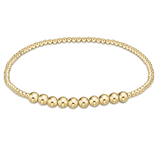 Classic Gold Beaded Bliss 4mm Bracelet