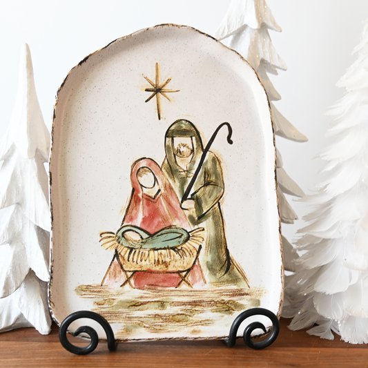 At the Manger Tray