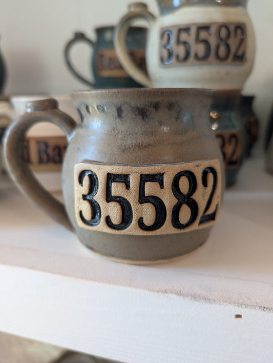 FP Zip code Mugs "35582"