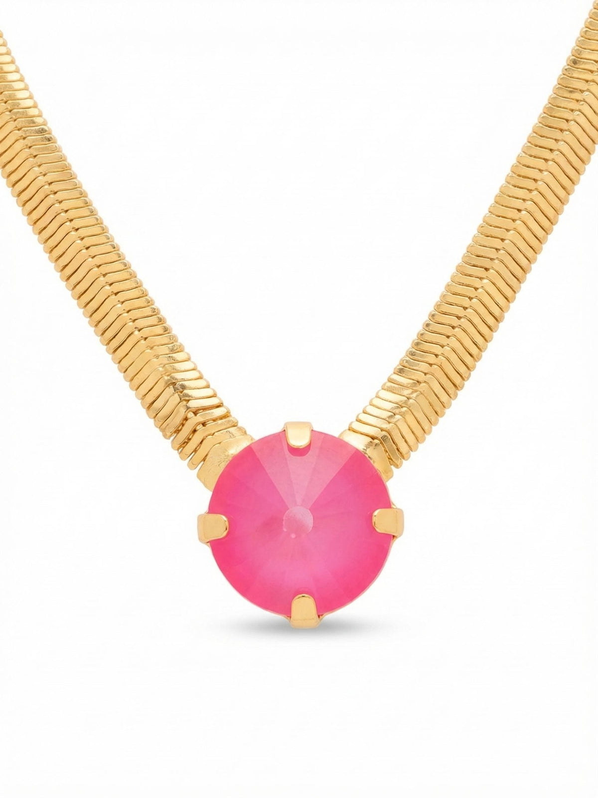 Rowan Pendant Necklace-Electric Pink