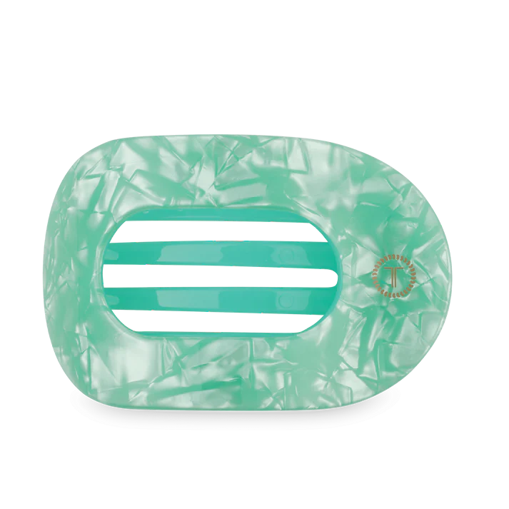 Spring Splash Large Flat Round Hair Clip