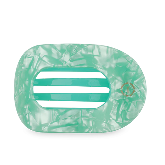 Spring Splash Large Flat Round Hair Clip