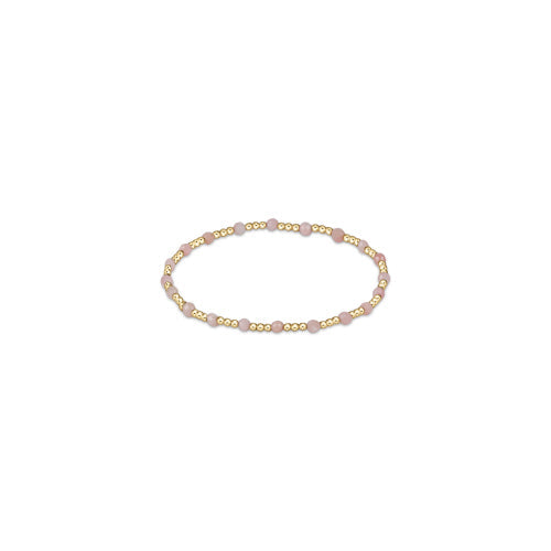 Gold Sincerity 3mm Pink Opal