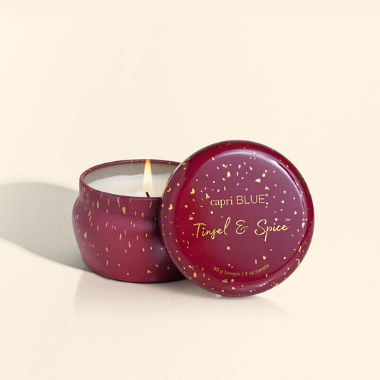 CB Tinsel & Spice Tin Candle
