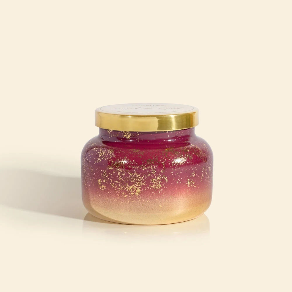 Tinsel & Spice Glimmer Jar Candle 19 oz