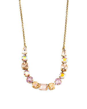 Tansy Half Line Tennis Necklace-Mirage