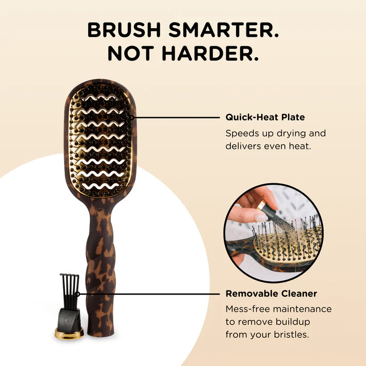 Vented Hair Brush for All Hair-Tortoise