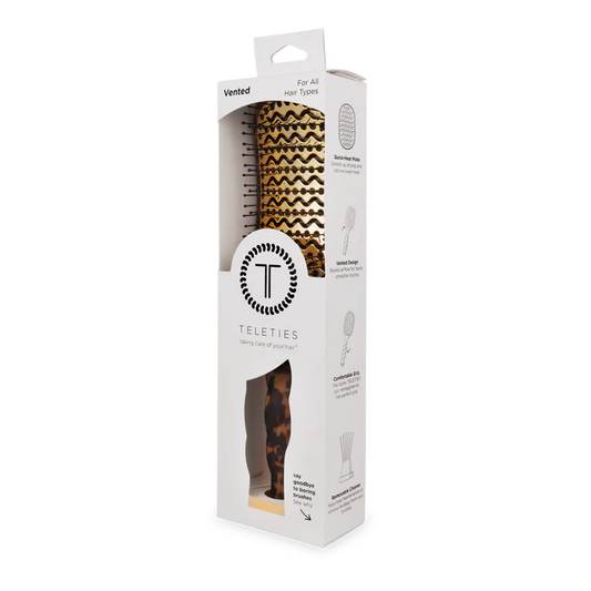 Vented Hair Brush for All Hair-Tortoise