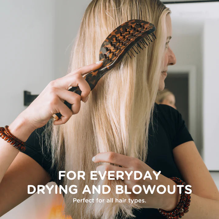 Vented Hair Brush for All Hair-Tortoise
