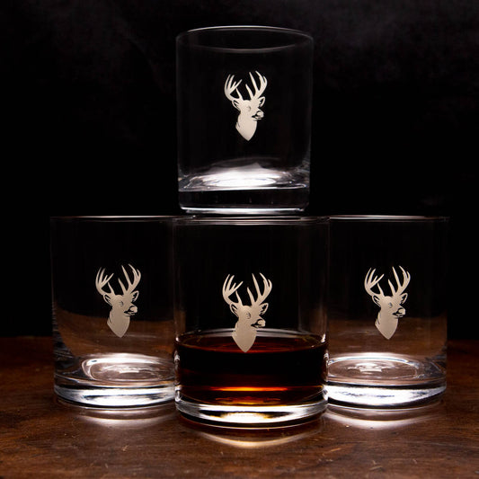 TRS Deer Rocks Glasses Set of 4