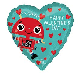 Valentine Robot Balloon