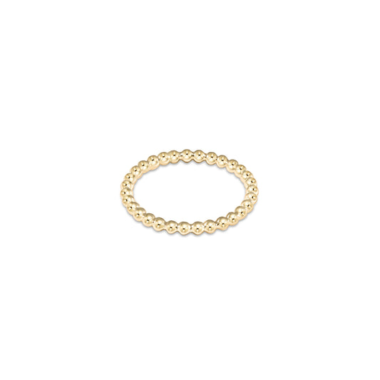 enewton Gold 2mm Bead Ring Size 6